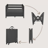 Patut multifunctional, Lionelo, Patty, 5 in 1, 0- 36 luni, Co-sleeper, Tarc de joaca, Patut de calatorie, Laterala rabatabila, 2 trepte reglare saltea, Roti, Husa transport inclusa, Gri