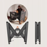 Patut multifunctional, Lionelo, Patty, 5 in 1, 0- 36 luni, Co-sleeper, Tarc de joaca, Patut de calatorie, Laterala rabatabila, 2 trepte reglare saltea, Roti, Husa transport inclusa, Gri