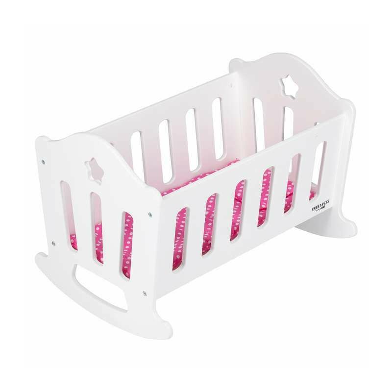 Patut pentru papusi, Free2Play, Cu pernuta confortabila, 46x33x33 cm, 36 luni+, White
