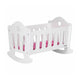Patut pentru papusi, Free2Play, Cu pernuta confortabila, 46x33x33 cm, 36 luni+, White