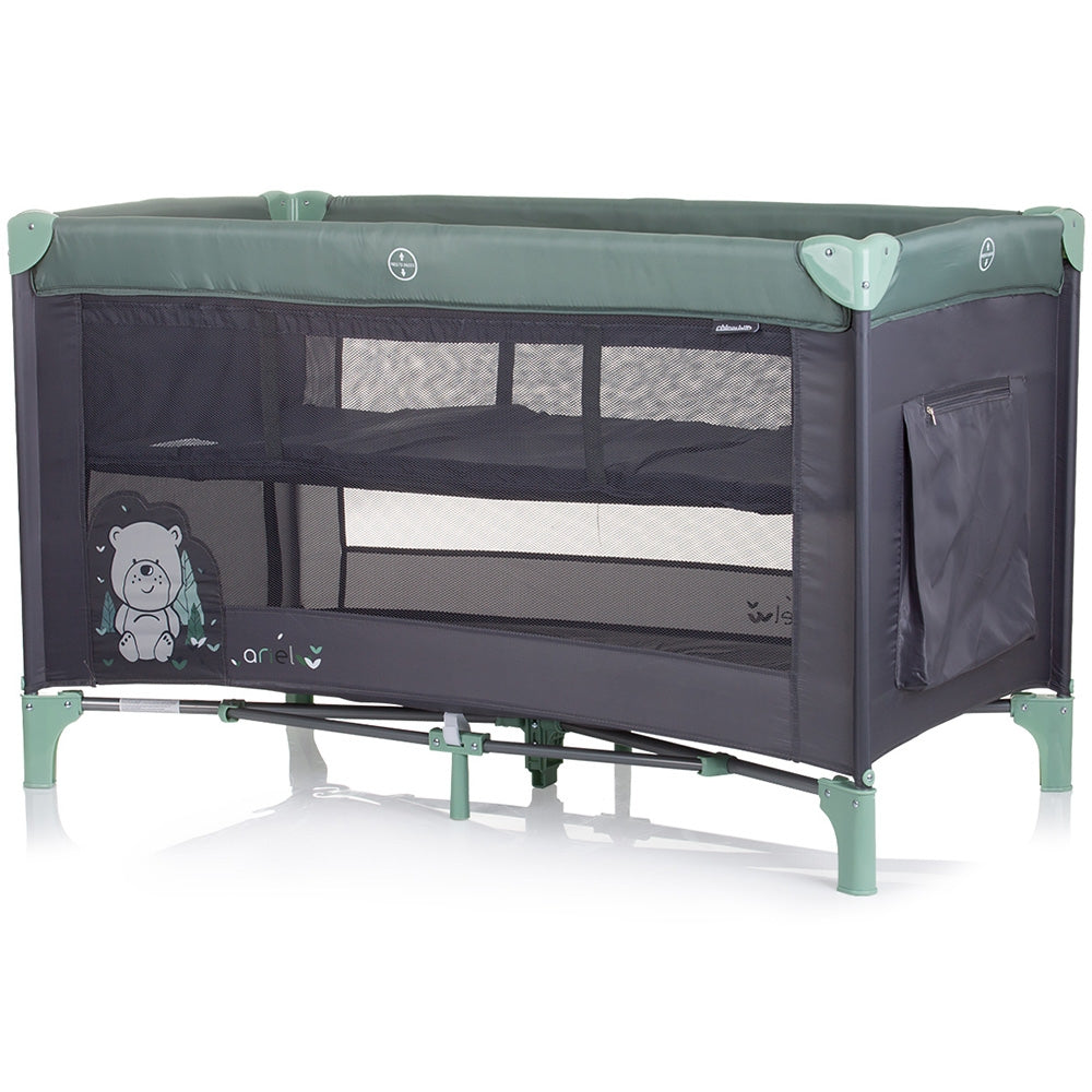 Patut pliabil Chipolino Ariel pastel green - gogobaby.ro