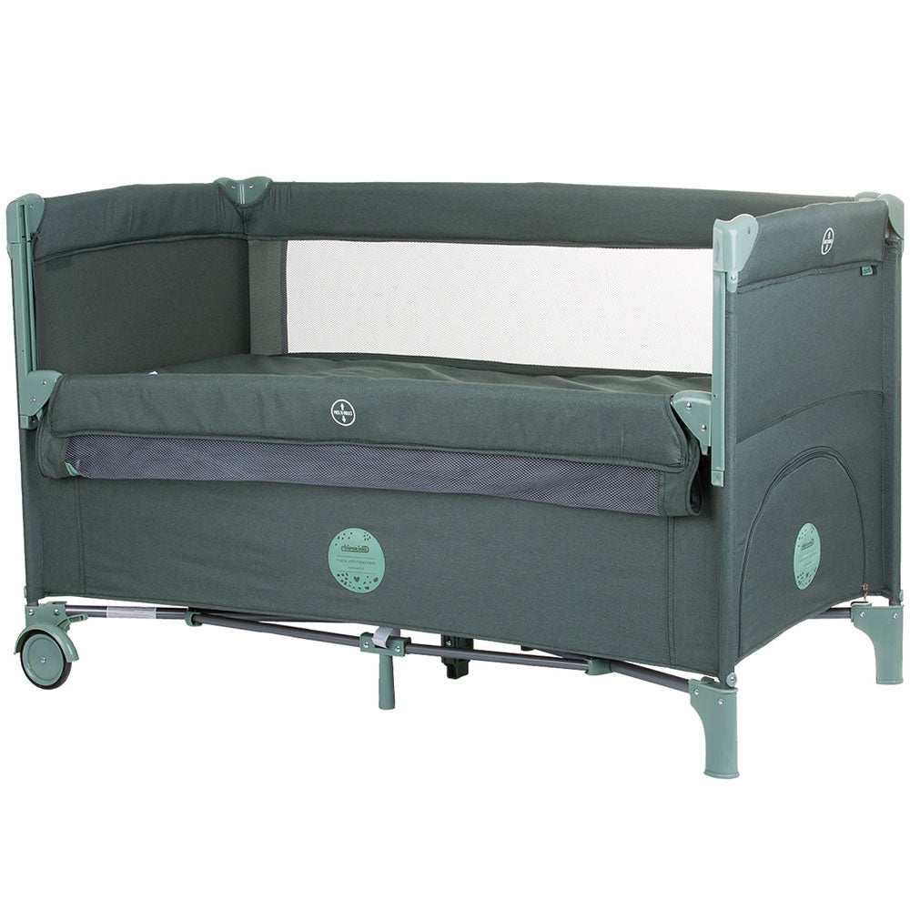 Patut pliabil Chipolino Relax pine linen cu laterala culisanta - gogobaby.ro