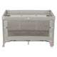 Patut pliant multifunctional, Lionelo, Ellen, Cu laterala culisanta, Nivel suplimentar, Intrare laterala cu fermoar, 2 roti, Saltea pliabila si geanta de transport incluse, 0- 36 luni, Pana la 15 kg, 120x60 cm, Conform cu EN 716, Bej
