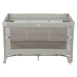 Patut pliant multifunctional, Lionelo, Ellen, Cu laterala culisanta, Nivel suplimentar, Intrare laterala cu fermoar, 2 roti, Saltea pliabila si geanta de transport incluse, 0- 36 luni, Pana la 15 kg, 120x60 cm, Conform cu EN 716, Bej