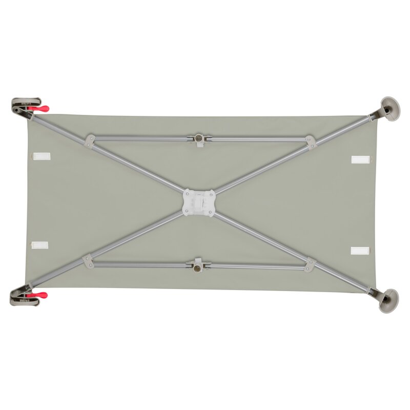 Patut pliant multifunctional, Lionelo, Ellen, Cu laterala culisanta, Nivel suplimentar, Intrare laterala cu fermoar, 2 roti, Saltea pliabila si geanta de transport incluse, 0- 36 luni, Pana la 15 kg, 120x60 cm, Conform cu EN 716, Bej
