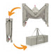 Patut pliant multifunctional, Lionelo, Ellen, Cu laterala culisanta, Nivel suplimentar, Intrare laterala cu fermoar, 2 roti, Saltea pliabila si geanta de transport incluse, 0- 36 luni, Pana la 15 kg, 120x60 cm, Conform cu EN 716, Bej