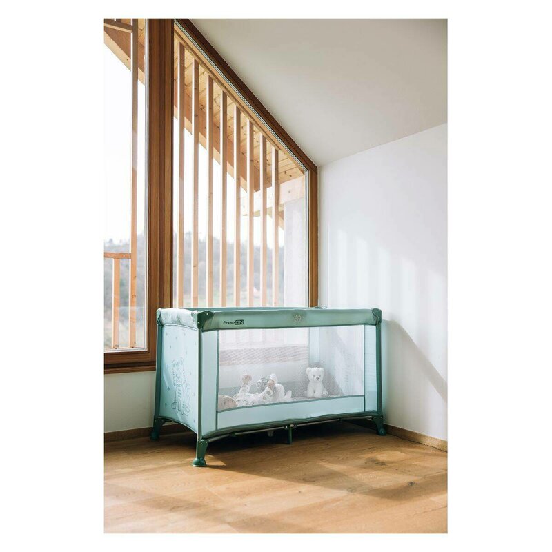Patut pliant, FreeON, Nap, Cu un nivel, 120x60 cm, Green