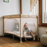 Patut pliant, FreeON, Nook, Cu un nivel, 120x60 cm, Beige