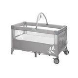 Patut pliant, Jane, Duo Level, Cu roti, Cu arcada cu jucarii, Geanta de transport, Cu doua nivele, Conform standardelor europene EN 716-1:2017+AC:2019EN 16890:2017 + A1:2021, Mist