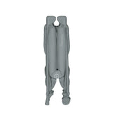 Patut pliant, Lionelo, Amelie, Cu intrare laterala, 100.5×70.5 cm, Include salteluta, roti, geanta pentru transport, Constructie usoara- 7 kg, Cadru stabil din otel, Gri