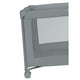 Patut pliant, Lionelo, Amelie, Cu intrare laterala, 100.5×70.5 cm, Include salteluta, roti, geanta pentru transport, Constructie usoara- 7 kg, Cadru stabil din otel, Gri