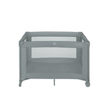 Patut pliant, Lionelo, Amelie, Cu intrare laterala, 100.5×70.5 cm, Include salteluta, roti, geanta pentru transport, Constructie usoara- 7 kg, Cadru stabil din otel, Gri