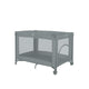Patut pliant, Lionelo, Amelie, Cu intrare laterala, 100.5×70.5 cm, Include salteluta, roti, geanta pentru transport, Constructie usoara- 7 kg, Cadru stabil din otel, Gri