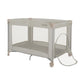 Patut pliant, Lionelo, Amelie, Cu intrare laterala, 100.5×70.5 cm, Include salteluta, roti, geanta pentru transport, Constructie usoara- 7 kg, Cadru stabil din otel, Bej