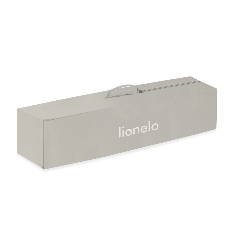 Patut pliant, Lionelo, Amelie, Cu intrare laterala, 100.5×70.5 cm, Include salteluta, roti, geanta pentru transport, Constructie usoara- 7 kg, Cadru stabil din otel, Bej