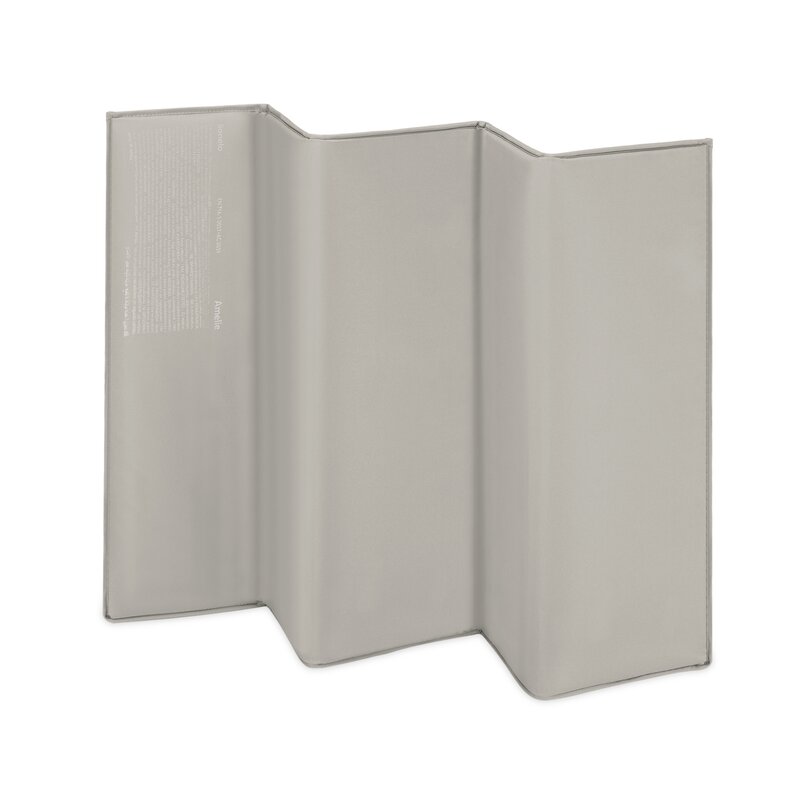Patut pliant, Lionelo, Amelie, Cu intrare laterala, 100.5×70.5 cm, Include salteluta, roti, geanta pentru transport, Constructie usoara- 7 kg, Cadru stabil din otel, Bej