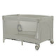 Patut pliant, Lionelo, Flower, Cu doua nivele, Cu arcada, Geanta transport, Masuta de infasat, Bara cu jucarii, Fereastra laterala, 120x60 cm, Conform cu standardele europeane de securitate EN 716 si EN12221, Cappuccino