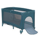 Patut pliant, Lionelo, Flower, Cu doua nivele, Cu arcada, Geanta transport, Masuta de infasat, Bara cu jucarii, Fereastra laterala, 120x60 cm, Conform cu standardele europeane de securitate EN 716 si EN12221, Verde