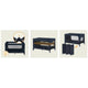 Patut pliant, Lionelo, Jasmin Easy Fold, Pana la 15 kg, Usor de pliat, Cu doua nivele, Cu saltea ergonomica T25, Cu intrare laterala cu fermoar, 2 roti cu frana, 123 x 67 cm, Conform cu EN 716, 0-36 luni, Albastru
