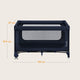 Patut pliant, Lionelo, Jasmin Easy Fold, Pana la 15 kg, Usor de pliat, Cu doua nivele, Cu saltea ergonomica T25, Cu intrare laterala cu fermoar, 2 roti cu frana, 123 x 67 cm, Conform cu EN 716, 0-36 luni, Albastru