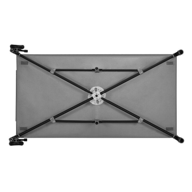 Patut pliant, Lionelo, Jasmin Easy Fold, Pana la 15 kg, Usor de pliat, Cu doua nivele, Cu saltea ergonomica T25, Cu intrare laterala cu fermoar, 2 roti cu frana, 123 x 67 cm, Conform cu EN 716, 0-36 luni, Gri - gogobaby.ro