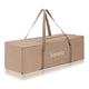 Patut pliant, Lionelo, Jasmin Easy Fold, Pana la 15 kg, Usor de pliat, Cu doua nivele, Cu saltea ergonomica T25, Cu intrare laterala cu fermoar, 2 roti cu frana, 123 x 67 cm, Conform cu EN 716, 0-36 luni, Bej
