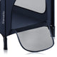 Patut pliant, Lionelo, Jasmin Easy Fold, Pana la 15 kg, Usor de pliat, Cu doua nivele, Cu saltea ergonomica T25, Cu intrare laterala cu fermoar, 2 roti cu frana, 123 x 67 cm, Conform cu EN 716, 0-36 luni, Albastru