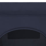 Patut pliant, Lionelo, Jasmin Easy Fold, Pana la 15 kg, Usor de pliat, Cu doua nivele, Cu saltea ergonomica T25, Cu intrare laterala cu fermoar, 2 roti cu frana, 123 x 67 cm, Conform cu EN 716, 0-36 luni, Albastru