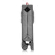 Patut pliant, Lionelo, Jasmin Easy Fold, Pana la 15 kg, Usor de pliat, Cu doua nivele, Cu saltea ergonomica T25, Cu intrare laterala cu fermoar, 2 roti cu frana, 123 x 67 cm, Conform cu EN 716, 0-36 luni, Gri