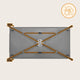 Patut pliant, Lionelo, Jasmin Easy Fold, Pana la 15 kg, Usor de pliat, Cu doua nivele, Cu saltea ergonomica T25, Cu intrare laterala cu fermoar, 2 roti cu frana, 123 x 67 cm, Conform cu EN 716, 0-36 luni, Gri