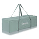 Patut pliant, Lionelo, Laura, 102 x 74 cm, Cu doua nivele, Functie de tarc, Cu roti, Include salteluta si geanta de transport, Pereti din plasa, Deschidere laterala, Pana la 15 kg, 0 luni +, Verde