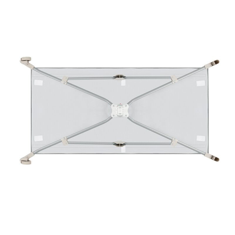 Patut pliant, Lionelo, Stefi, Cu un nivel, Cu intrare laterala cu fermoar, 2 roti, 120x60 cm, Conform cu standardul european de securitate EN 716, Bej - gogobaby.ro