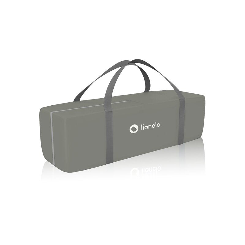 Patut pliant, Lionelo, Stefi, Cu un nivel, Cu intrare laterala cu fermoar, 2 roti, 120x60 cm, Conform cu standardul european de securitate EN 716, Bej - gogobaby.ro