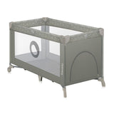 Patut pliant, Lionelo, Stefi, Cu un nivel, Cu intrare laterala cu fermoar, 2 roti, 120x60 cm, Conform cu standardul european de securitate EN 716, Bej