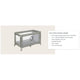 Patut pliant, Lionelo, Stefi, Cu un nivel, Cu intrare laterala cu fermoar, 2 roti, 120x60 cm, Conform cu standardul european de securitate EN 716, Bej