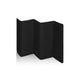 Patut pliant, Lionelo, Stefi, Cu un nivel, Cu intrare laterala cu fermoar, 2 roti, 120x60 cm, Conform cu standardul european de securitate EN 716, Negru