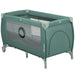 Patut pliant, Lionelo, Stefi Plus, Cu doua nivele, Cu intrare laterala cu fermoar, 2 roti, 120 x 60 cm, Conform cu standardul european de securitate EN 716, Verde Olive