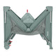 Patut pliant multifunctional, Lionelo, Ellen, Cu laterala culisanta, Nivel suplimentar, Intrare laterala cu fermoar, 2 roti, Saltea pliabila si geanta de transport incluse, 0- 36 luni, Pana la 15 kg, 120x60 cm, Conform cu EN 716, Verde