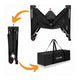 Patut pliant multifunctional, Lionelo, Ellen, Cu laterala culisanta, Nivel suplimentar, Intrare laterala cu fermoar, 2 roti, Saltea pliabila si geanta de transport incluse, 0- 36 luni, Pana la 15 kg, 120x60 cm, Conform cu EN 716, Negru