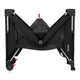 Patut pliant multifunctional, Lionelo, Ellen, Cu laterala culisanta, Nivel suplimentar, Intrare laterala cu fermoar, 2 roti, Saltea pliabila si geanta de transport incluse, 0- 36 luni, Pana la 15 kg, 120x60 cm, Conform cu EN 716, Negru
