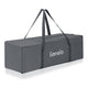Patut pliant multifunctional, Lionelo, Ellen, Cu laterala culisanta, Nivel suplimentar, Intrare laterala cu fermoar, 2 roti, Saltea pliabila si geanta de transport incluse, 0- 36 luni, Pana la 15 kg, 120x60 cm, Conform cu EN 716, Gri