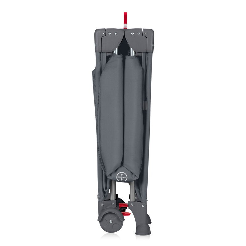 Patut pliant multifunctional, Lionelo, Ellen, Cu laterala culisanta, Nivel suplimentar, Intrare laterala cu fermoar, 2 roti, Saltea pliabila si geanta de transport incluse, 0- 36 luni, Pana la 15 kg, 120x60 cm, Conform cu EN 716, Gri