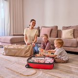 Patut pliant multifunctional, Lionelo, Ellen, Cu laterala culisanta, Nivel suplimentar, Intrare laterala cu fermoar, 2 roti, Saltea pliabila si geanta de transport incluse, 0- 36 luni, Pana la 15 kg, 120x60 cm, Conform cu EN 716, Gri