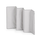 Patut pliant, Petite&Mars, Koot, 120 x 60 cm, Cu roti, Functie de tarc, Pliere compacta, Include geanta de transport, Intrare laterala cu fermoar, Pereti din plasa, Pana la 15 kg, 0-30 luni, Gri