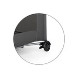Patut pliant, Petite&Mars, Nyja, 120 x 60 cm, Cu roti, Functie de tarc, Pliere compacta, Include geanta de transport, Intrare laterala cu fermoar, Pereti din plasa, Pana la 15 kg, 0-30 luni, Gri
