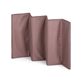 Patut pliant, Petite&Mars, Nyja, 120 x 60 cm, Cu roti, Functie de tarc, Pliere compacta, Include geanta de transport, Intrare laterala cu fermoar, Pereti din plasa, Pana la 15 kg, 0-30 luni, Mocha