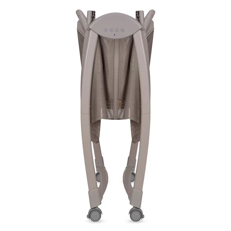 Patut si balansoar portabil Lionelo, Gaya 2 in 1, cu functie de leganat si muzica, 3 viteze de leganat reglabile, saltea T25, controlat prin telecomanda sau panou, pana la 9 kg, 0 luni+, 93 x 68 x 81 cm, bej latte