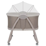 Patut si balansoar portabil Lionelo, Gaya 2 in 1, cu functie de leganat si muzica, 3 viteze de leganat reglabile, saltea T25, controlat prin telecomanda sau panou, pana la 9 kg, 0 luni+, 93 x 68 x 81 cm, bej latte