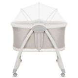 Patut si balansoar portabil Lionelo, Gaya 2 in 1, cu functie de leganat si muzica, 3 viteze de leganat reglabile, saltea T25, controlat prin telecomanda sau panou, pana la 9 kg, 0 luni+, 93 x 68 x 81 cm, bej sand