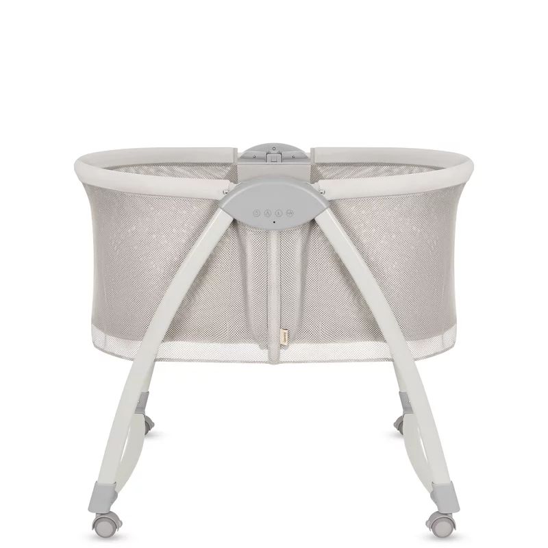 Patut si balansoar portabil Lionelo, Gaya 2 in 1, cu functie de leganat si muzica, 3 viteze de leganat reglabile, saltea T25, controlat prin telecomanda sau panou, pana la 9 kg, 0 luni+, 93 x 68 x 81 cm, bej sand